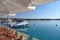 Panoramic view of the harbor of the famous tourist resort porto heli