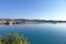 Panoramic view of the harbor of the famous tourist resort porto heli