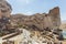 Panoramic view of Hasankeyf ancient cave houses