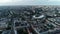 A panoramic view from a height of the city quarters in the center of Minsk, the sports stadium.