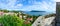 Panoramic view of Herceg Novi and the Bay from the fortress wall