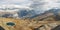 Panoramic view of High Alpine Scenery