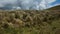 Panoramic view of highlands in the area near the village of Checa