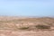 Panoramic  view of the hills of Samaria in Israel and the mountains of Jordan visible in the distance