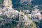 Panoramic view of hillside of Positano / Amalfi coast, Italy, Europe