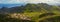 Panoramic view of hilly country of Tenerife, Canary Islands