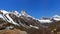 Panoramic view of the Himalayas on the way to Gokyo lakes, Nepal