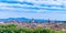 Panoramic view of the historic center of Rome with unbelievable clouds, Italy