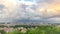 Panoramic view of historic center timelapse of Rome, Italy