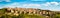 Panoramic view of the historic city of Avila from the Mirador of Cuatro Postes, Spain