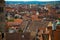 Panoramic view of historic old city of Nuremberg Nurnberg, Germany