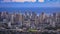 Panoramic view of Honolulu city view from Tantalus lookout