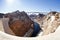 Panoramic view of Hoover Dam and bypass bridge