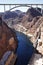 Panoramic view of Hoover Dam and bypass bridge