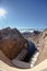 Panoramic view of Hoover Dam and bypass bridge