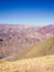 Panoramic view of The Hornocal the 14 colours mountain in Humahuaca, northwest of Argentina