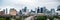 Panoramic View Houston Downtown City Skyline Infrastructure