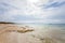 Panoramic view of Ibiza beach near Pacha, Ibiza island