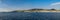 Panoramic view of the Icari Sea coats near Kusadasi in Turkey
