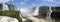Panoramic view of the Iguazu Falls from the Brazil side