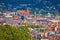 Panoramic view of Innsbruck rooftops