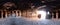 Panoramic view inside one of Nabatean Petra stone carved homes in sandstones