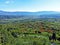 Panoramic view of the interior of the Istrian peninsula from a viewpoint in the settlement Pican - Croatia