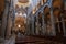 Panoramic view of interior of Pisa Cathedral