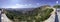 Panoramic view of the Island of Naxos from the center of the Island, Cyclades Archipelago, Greece.