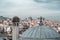 Panoramic view of Istanbul behind the domes of the Suleymaniye Complex, Istanbul, Turkiye