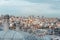 Panoramic view of Istanbul behind the domes of the Suleymaniye Complex, Istanbul, Turkiye