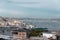 Panoramic view of Istanbul behind the domes of the Suleymaniye Complex, Istanbul, Turkiye