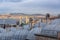 Panoramic view of Istanbul behind the domes of the Suleymaniye Complex, Istanbul, Turkiye