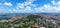 Panoramic view of Istanbul city. Istanbul cityscape from Kucuk Camlica communications tower. Camlica TV Radio tower is a