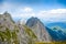 Panoramic view of Itaian Alps from Mangart saddle, Slovenia