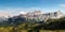 Panoramic view on the Italian dolomites. Five Towers and Croda d