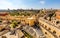Panoramic view of Jerusalem with King David and Plaza Hotel and Mamilla quarter seen from Tower Of David in Old City in Israel