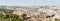 Panoramic view of Jerusalem old and new city