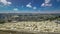 Panoramic view on Jerusalem timelapse hyperlapse with the Dome of the Rock from the Mount of Olives.