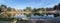 Panoramic view of Joaquina Rita Bier Square and Lake - Gramado, Rio Grande do Sul, Brazil,