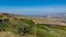 Panoramic view of the Jordan Valley from the ruins of Belvoir Fortress - Kokhav HaYarden National Park