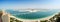 Panoramic view on Jumeirah Palm man-made island