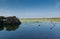 Panoramic view of Kaas lake at the top of Kaas plateau in Maharashtra, India