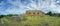 Panoramic view of Kabah, Maya archaeological site, Merida, Yucatan, Mexico