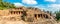 Panoramic view at the Khandagiri and Udayagiri caves complex in Bhubaneswar - Odisha, India