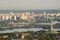 Panoramic view of Kiev Monument of Victory, Depr River and left