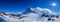 Panoramic view from Kleine Scheidegg station, along the railway from Interlaken to Jungfraujoch In daylight at Switzerland