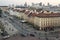 A panoramic view of  Krakowskie PrzedmieÅ›cie street in Warsaw