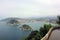 Panoramic view of La Concha beach in San Sebastian, Basque Country