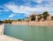 Panoramic view of La Seu, the gothic medieval cathedral of Palma de Mallorca